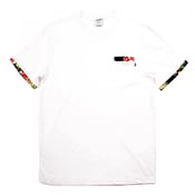Image of Floral Pocket Tee in White