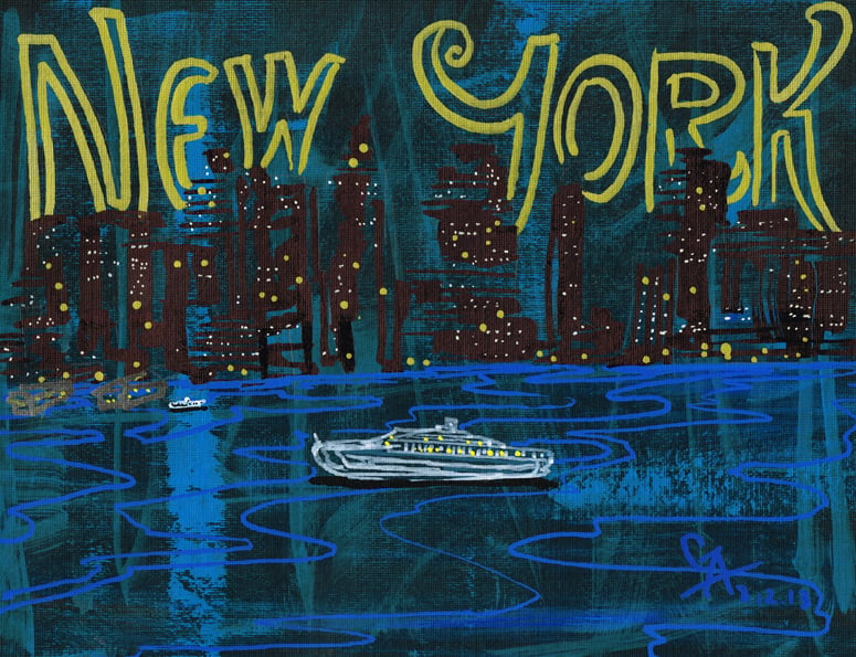 Image of Manhattan Skyline - SOLD