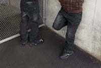 Image 4 of Hip Hop Straight Leg Pants Gothic Fringed Casual Micro Flared Pants Y2K Vintage Slim Fit Jeans Trend