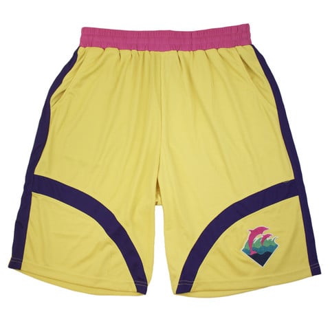 Image of yellow basketball shorts