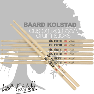 Image of Baard Kolstad Custom Vic Firth 55A Drum Sticks