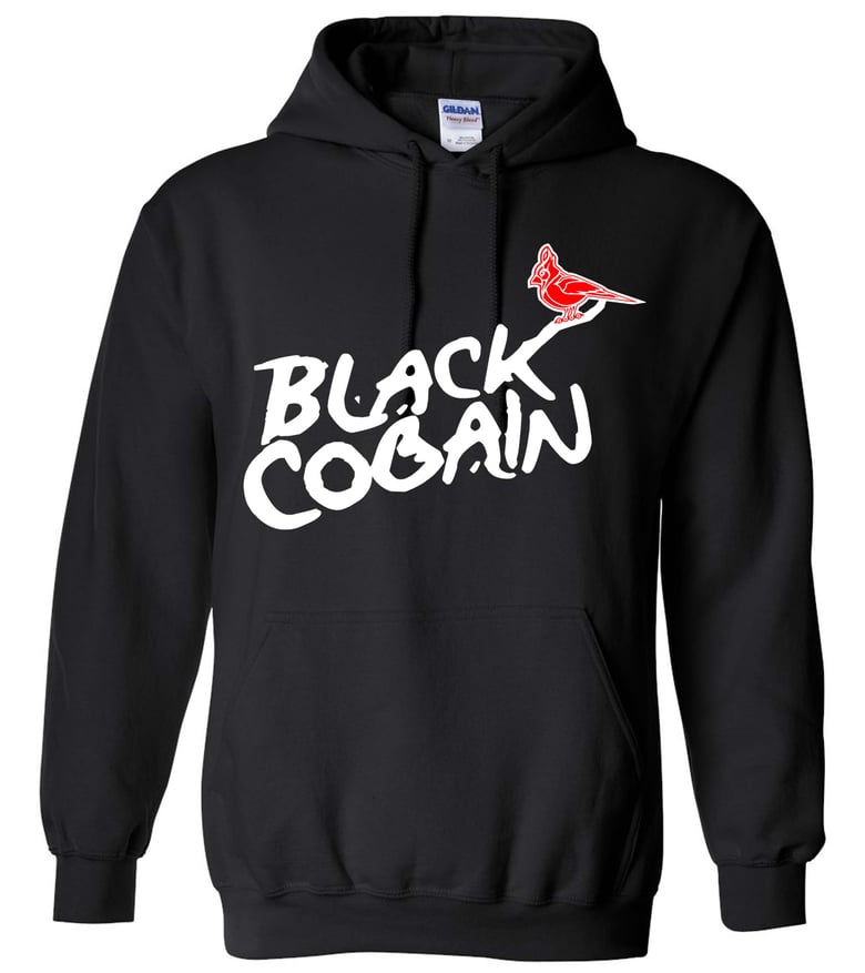 Image of Black Cobain hooded sweatshirt