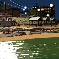 Image 2 of Merewether Baths at Night Digital print