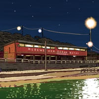 Image 4 of Merewether Baths at Night Digital print