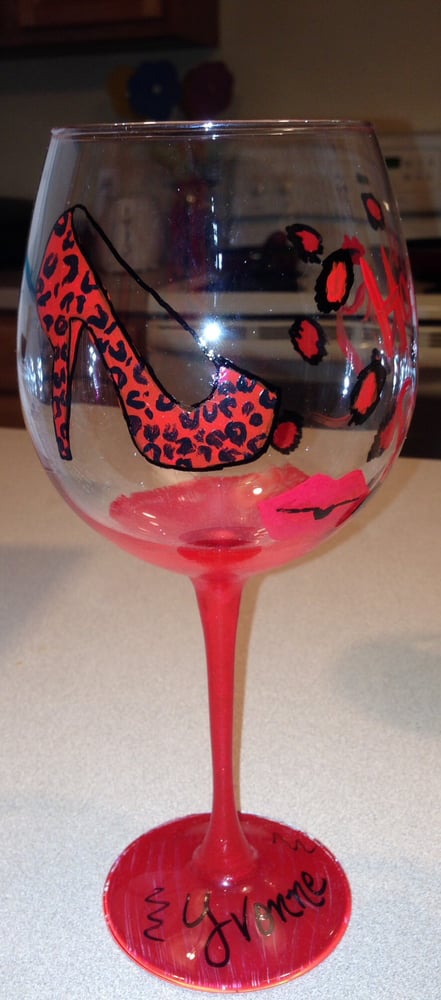 Image of Birthday Wine Glass