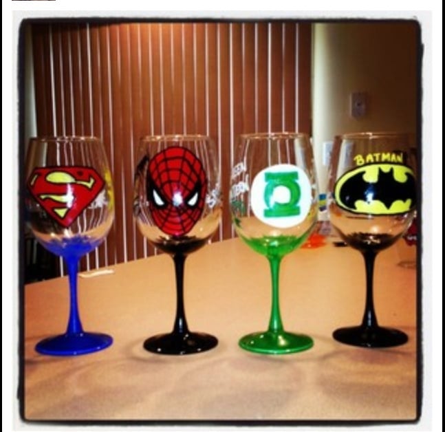 Image of Super Hero glass