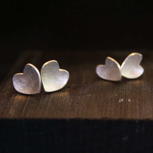 Image of One Pair of Heart Earrings