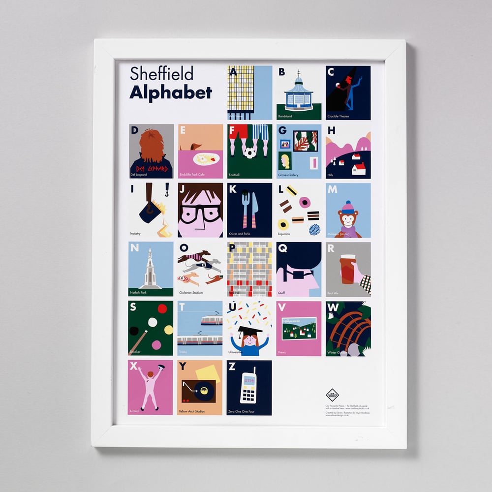 Image of Sheffield Alphabet Print
