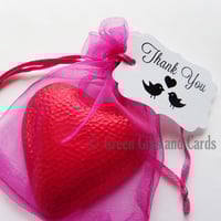 Image 1 of 100 Small White Gift Tags, 'Love Birds'