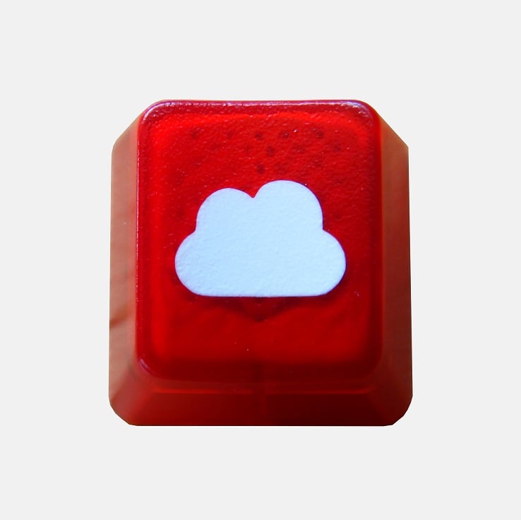 Image of Translucent Cloudy Keycap[Red Edition]