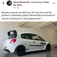 Image 12 of RENAULT CLIO MK3 Adjustable Track Car Aero Wing