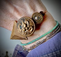 Image 2 of "Warrior" Bronze Button Bracelet 