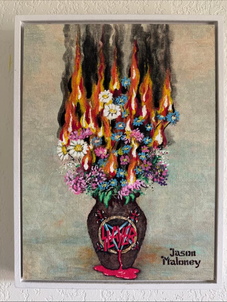 Slayer Logo Bouquet Painting!