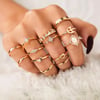 13 Piece Gold Party Ring Set