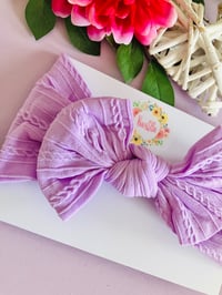 Image 2 of Lavander cable headwrap 