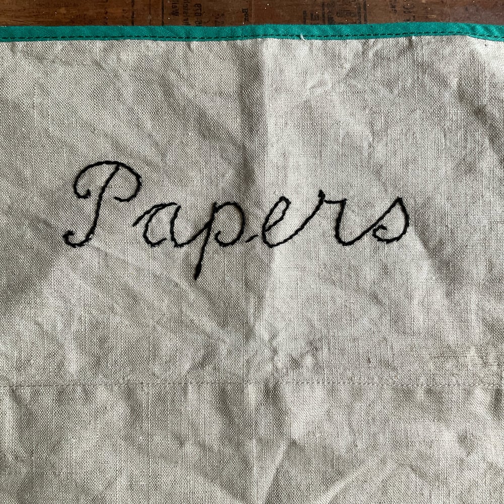 Image of Embroidery “Papers”