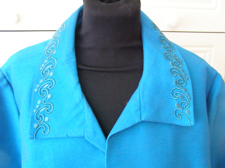 Image of 1960s or 1970s  plus size dress coat 