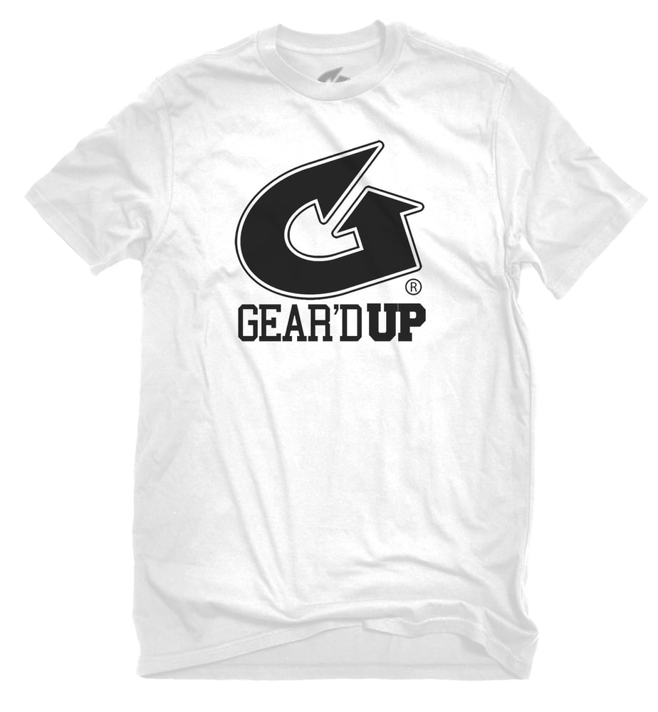 Image of MENS GEAR'D UP MAIN TEE (WHITE)