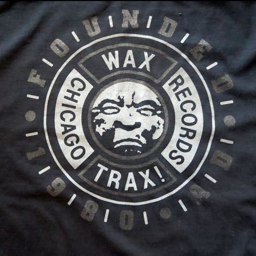 WAX TRAX! T-SHIRT/Moonface Short Sleeve (Grey)