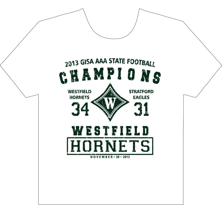 Image of State Football Champs- White Long Sleeve T-Shirt