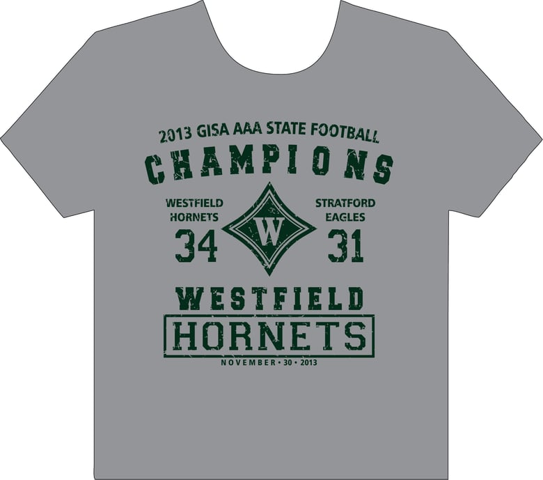 Image of State Football Champs- Gray Short Sleeve T-Shirt