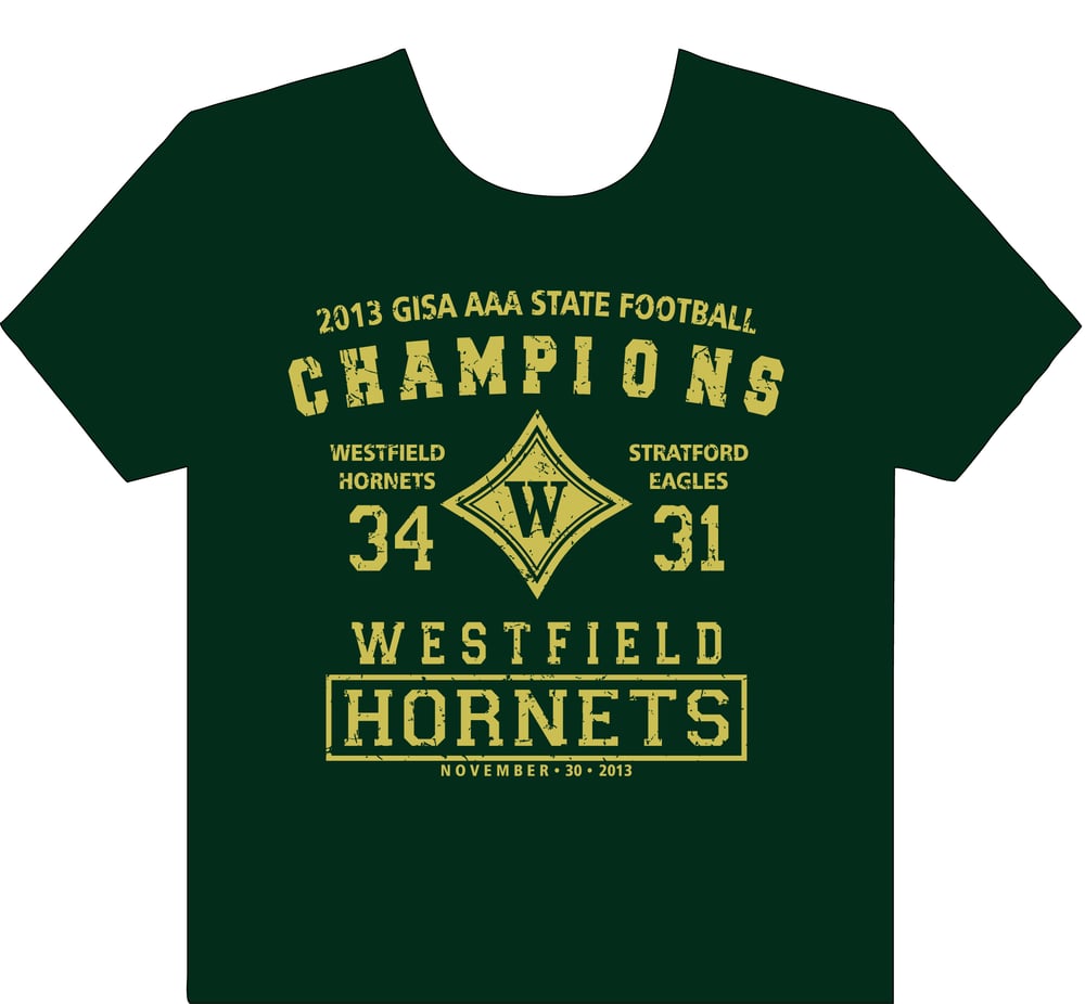 Image of State Football Champs- Green Long Sleeve T-Shirt