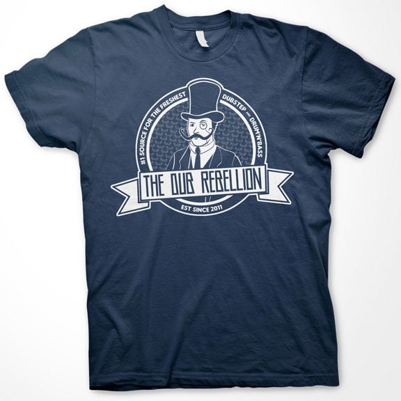 Image of The Dub Rebellion Logo T-Shirt — Navy