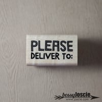 Please Deliver to Dots Stamp
