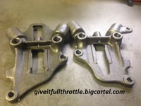 Image 1 of Replica 1938-1957 Harley Davidson Knucklehead Panhead Rear Frame Axle Plate Set