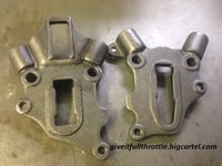 Image 3 of Replica 1938-1957 Harley Davidson Knucklehead Panhead Rear Frame Axle Plate Set