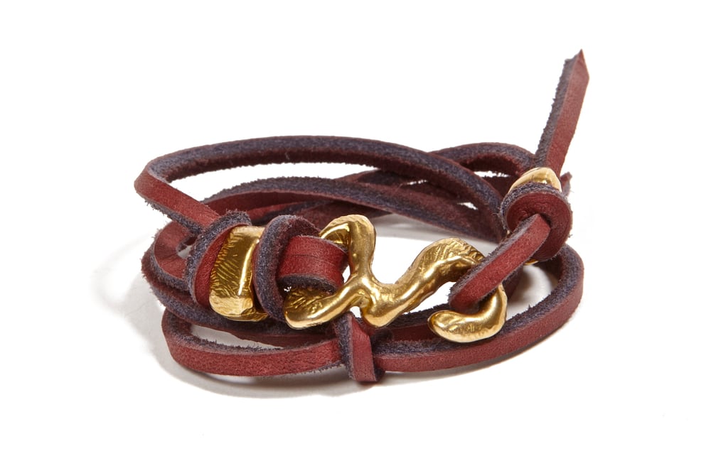 Rawhide wrap bracelet / Nettie Kent Jewelry