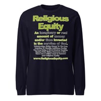 Image 5 of Religious Equity Unisex Long Sleeve Tee