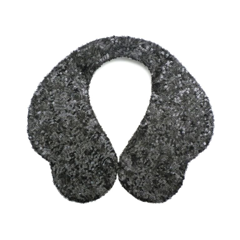 Image of Black sequin collar