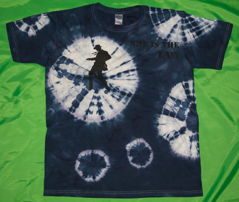 Image of LAW T shirt 2 - hand dyed/printed