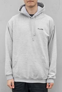 Image of Backprint  Hoody  heather grey