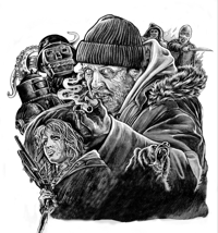 Hobo With A Shotgun original drawing