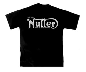 Image of Brian Nutter Logo Tee - distressed Black & White