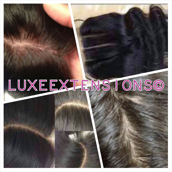 Image of Silk base and Full lace 3 way part closures