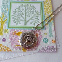 Image 4 of Vintage Style 'Tree of Life' Locket & Chains