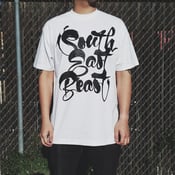 Image of "SEB SCRIPT" WHITE T-SHIRT