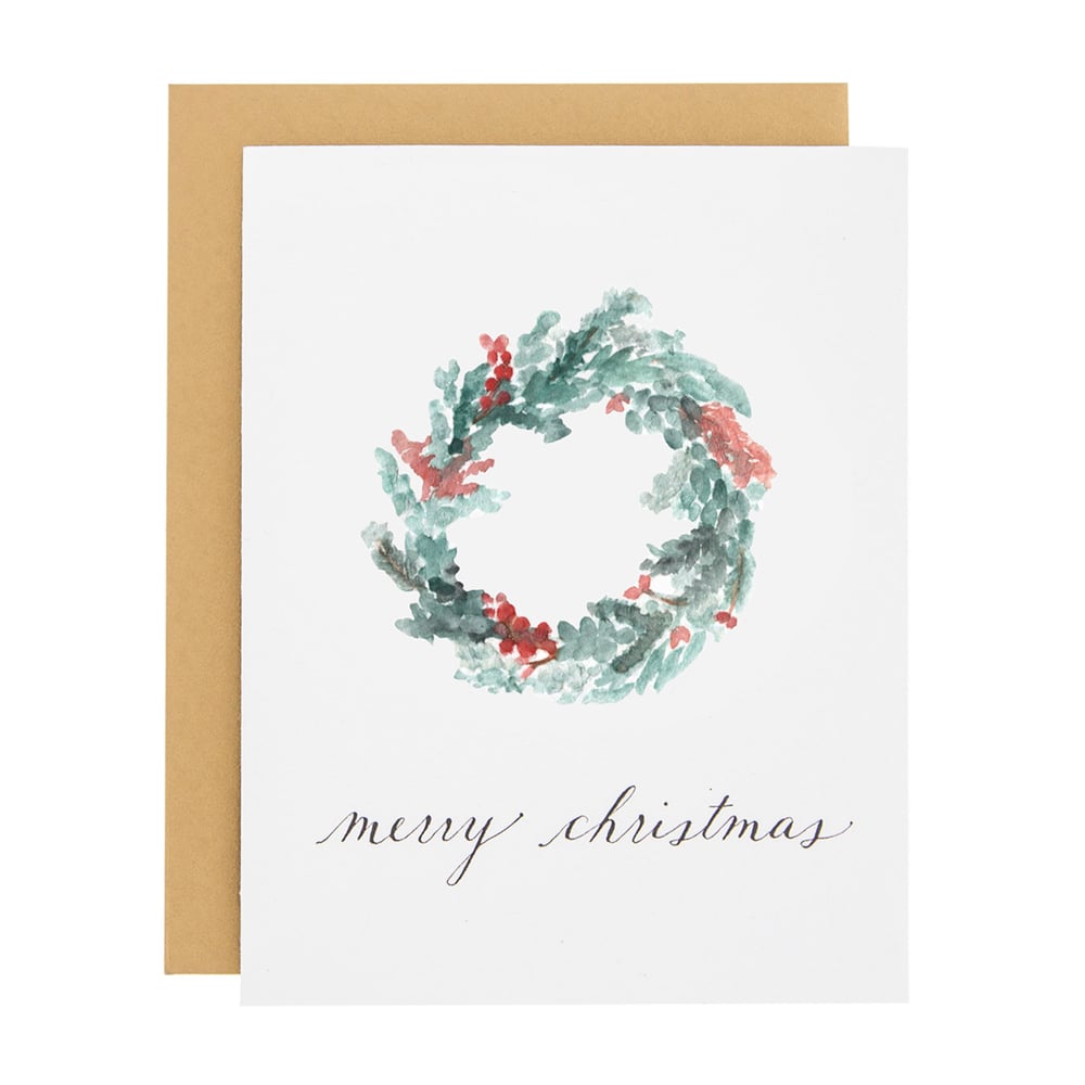 Image of Christmas Wreath Card