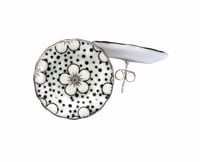 Image 1 of plate stud earrings