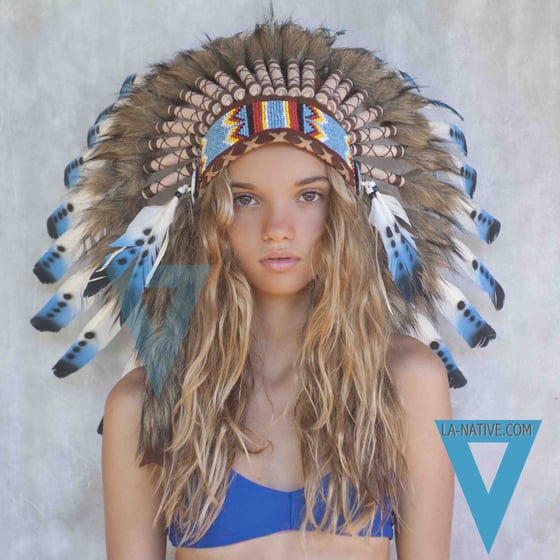 Image of Blue Indian Headdress