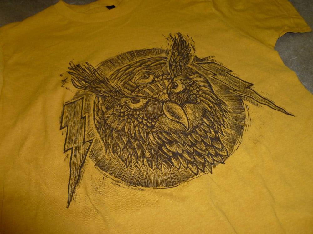 Spirit Owl TCB Tee Ginger Gold