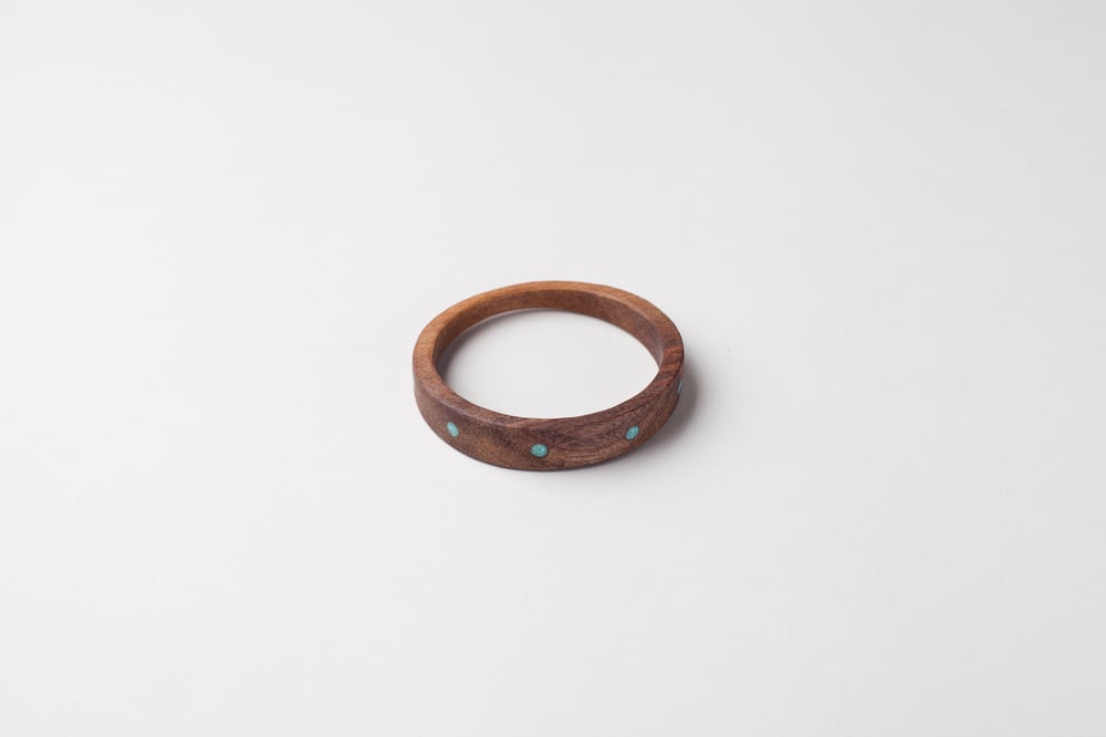 Image of Turquoise and Walnut Bracelet