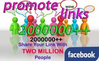 Image of  PROMOTE YOUR LINK TO OVER 2MILLION FACEBOOK GROUPS