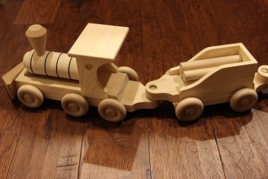 Image of Handmade Wooden Toy Train