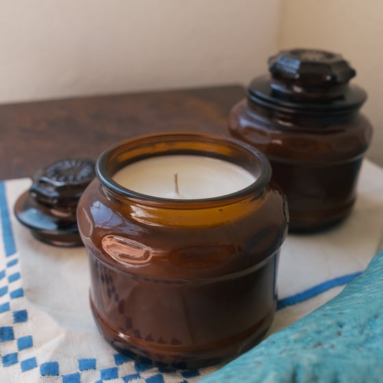 Image of Amber Apothecary Jar, Torreya