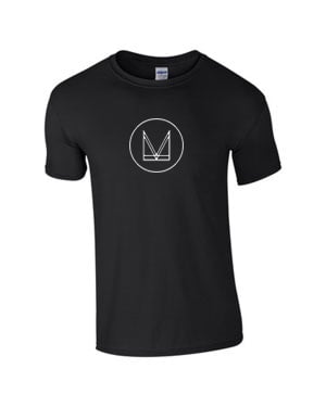 Image of 'M' T SHIRT - BLACK