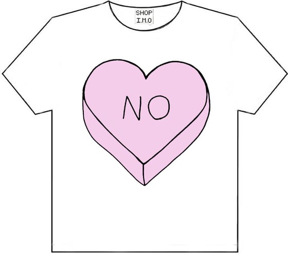 Image of Unisex Oversized No Loveheart Tshirt